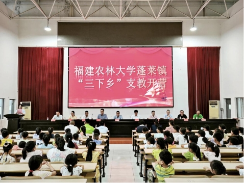 盛夏启新章｜福建农林大学蓬莱“三下乡”支教暨校地共建仪式温情落幕