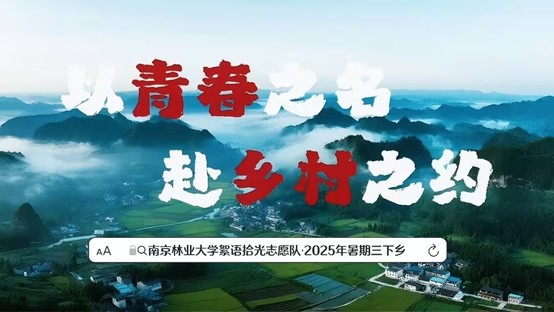 南京林业大学青年大学生絮语拾光志愿队：六地同心，用青春初心绘就乡村暖卷