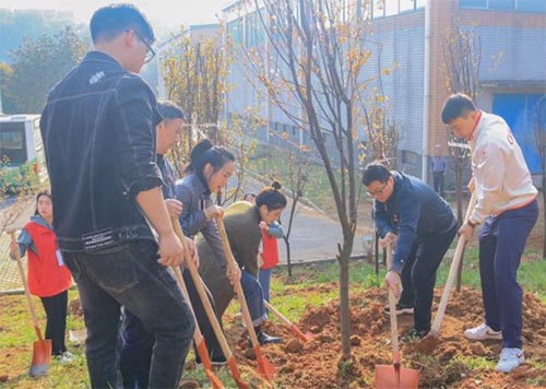 湖科大“‘植’此青绿，不负春光”义务植树活动